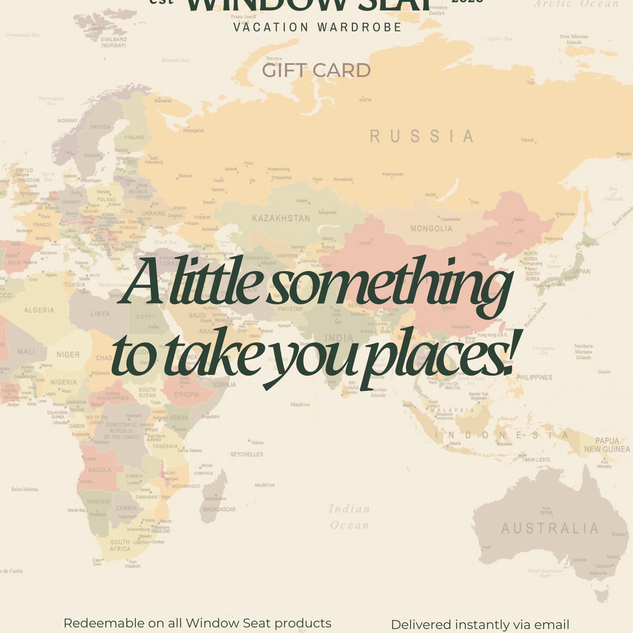 Window Seat Gift Card