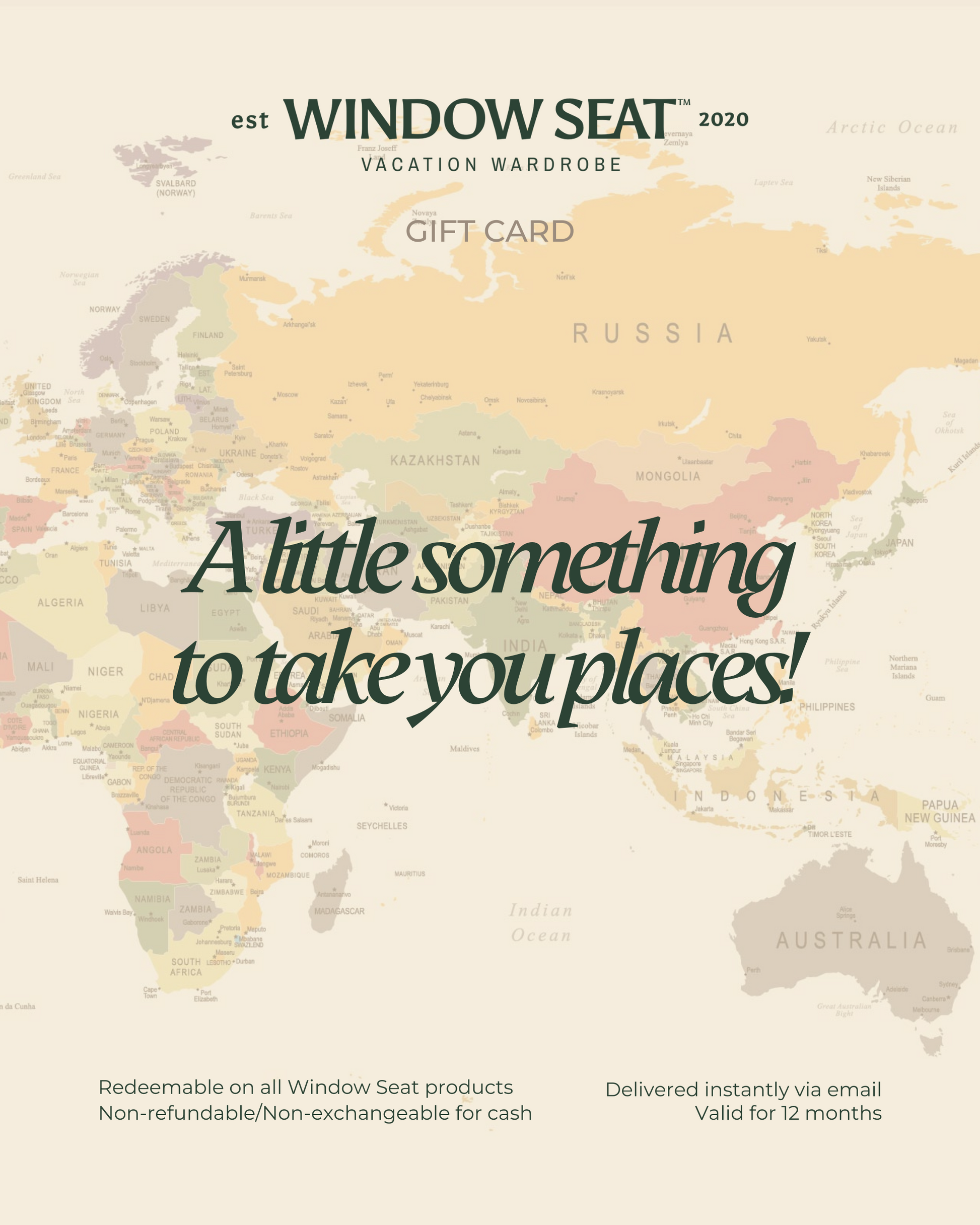 Window Seat Gift Card