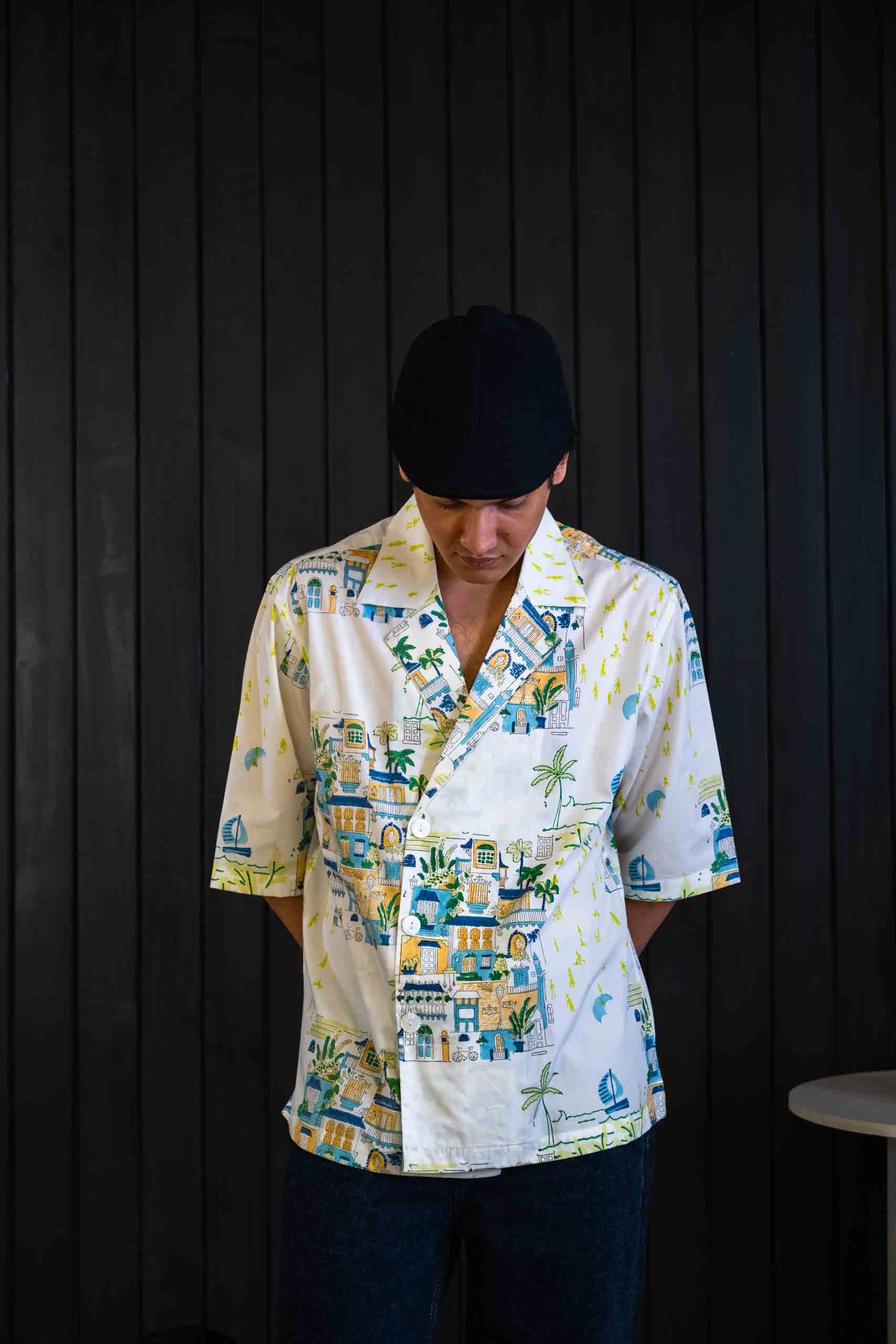 Palm Jumeirah Blazer Shirt - Cotton-Tencel Blend | Short Sleeves
