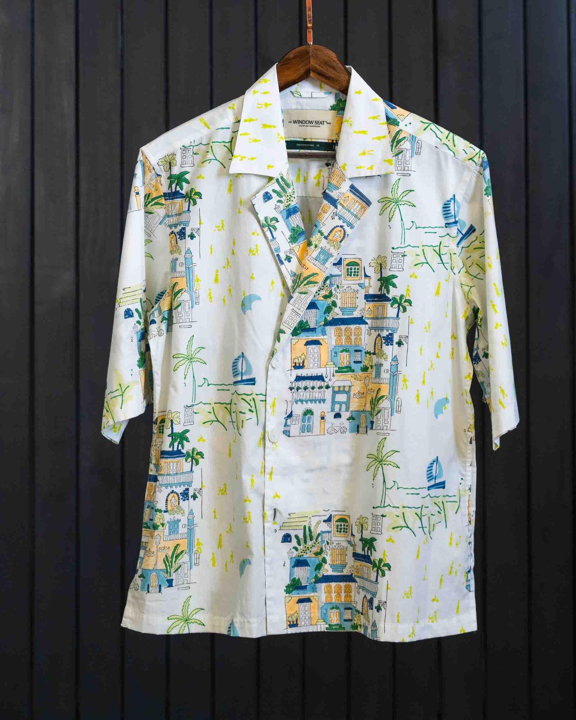 Palm Jumeirah Blazer Shirt - Cotton-Tencel Blend | Short Sleeves