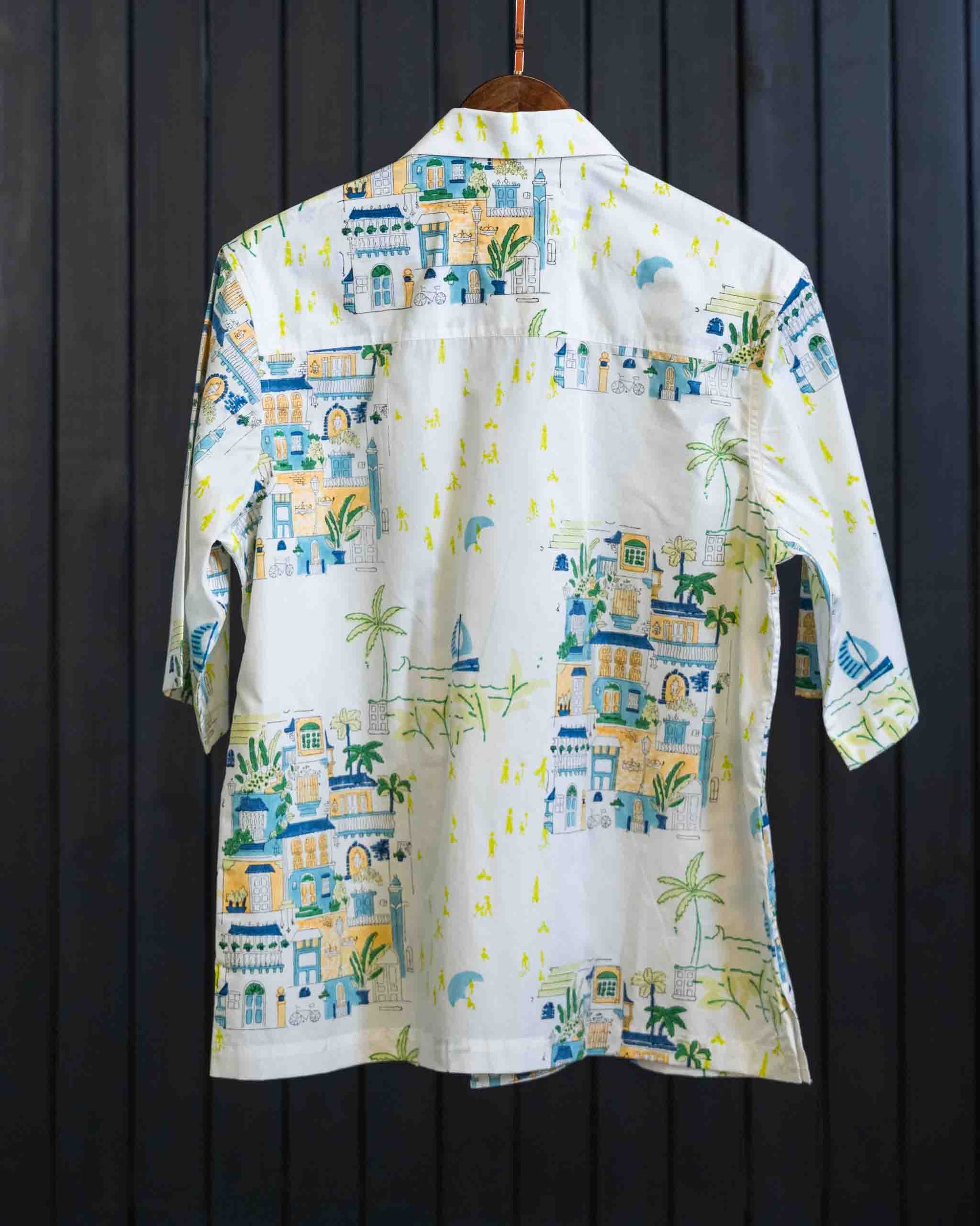 Palm Jumeirah Blazer Shirt - Cotton-Tencel Blend | Short Sleeves