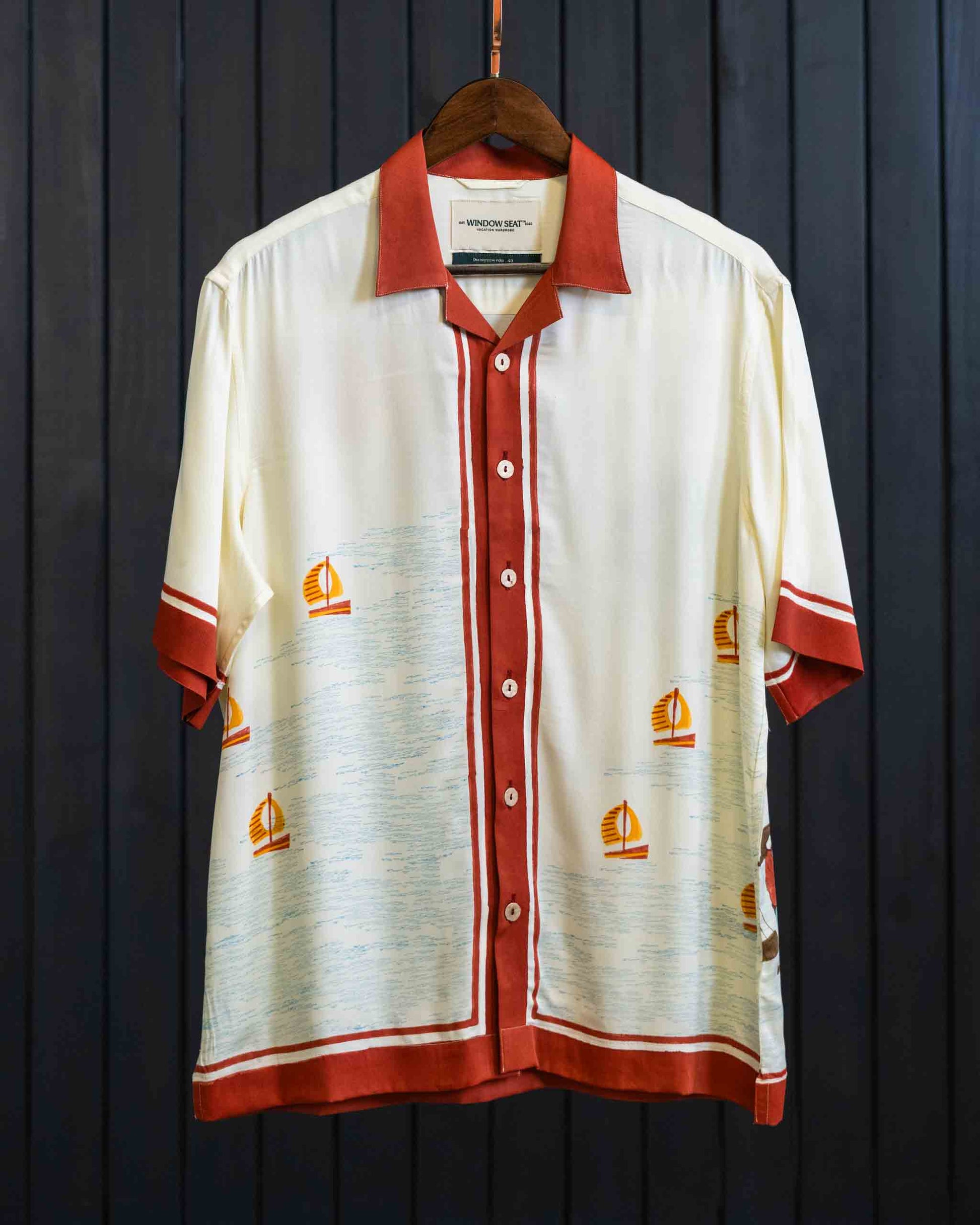 Sailor's Shirt - Sateen Modal | Camp Collar | Short Sleeves