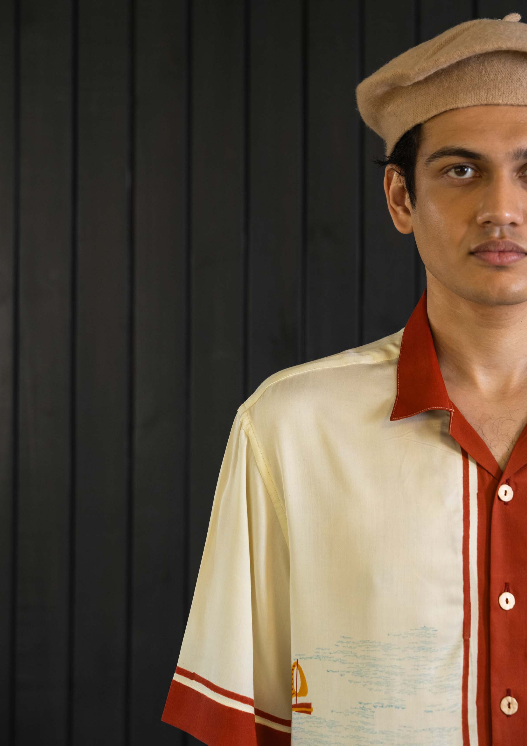 Sailor's Shirt - Sateen Modal | Camp Collar | Short Sleeves
