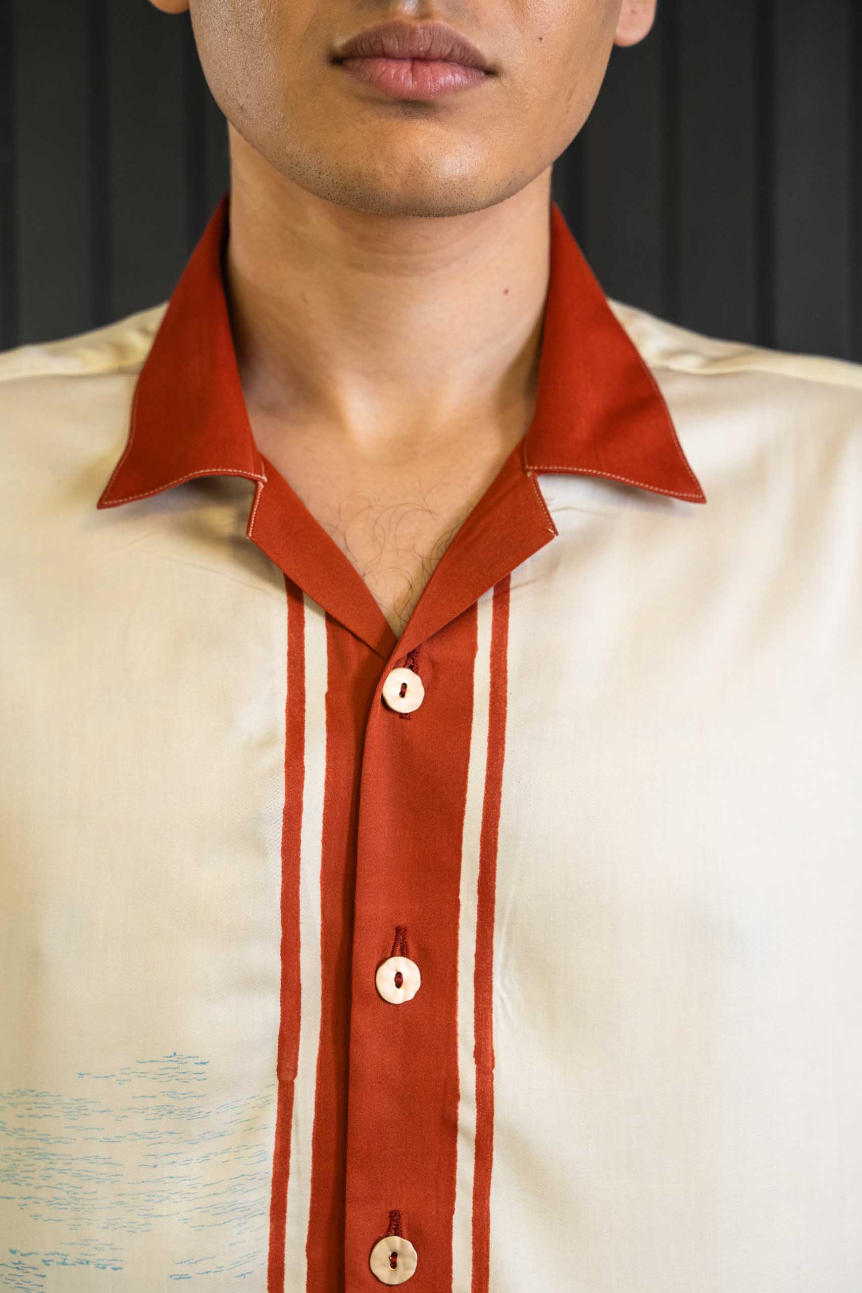 Sailor's Shirt - Sateen Modal | Camp Collar | Short Sleeves
