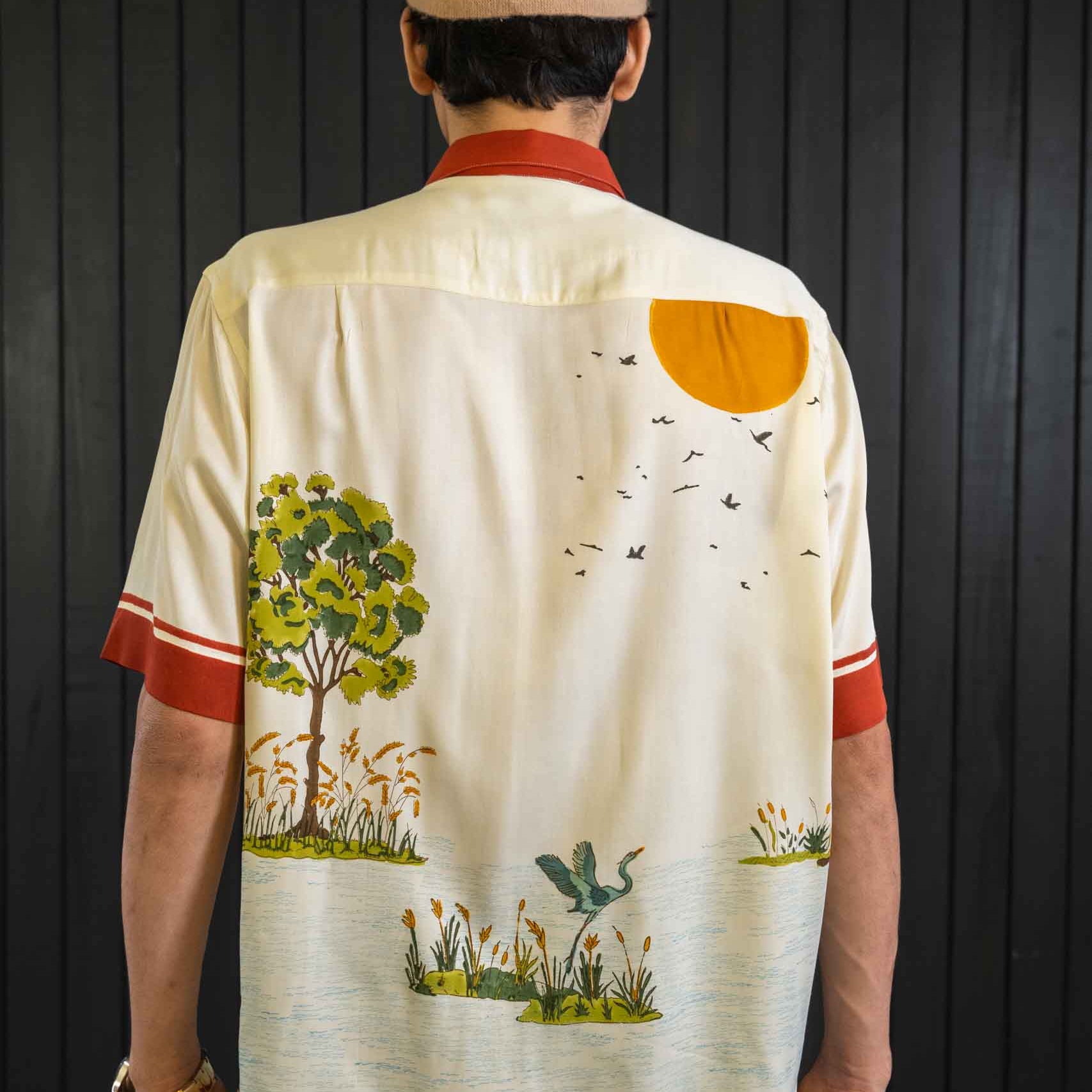 Sailor's Shirt - Sateen Modal | Camp Collar | Short Sleeves