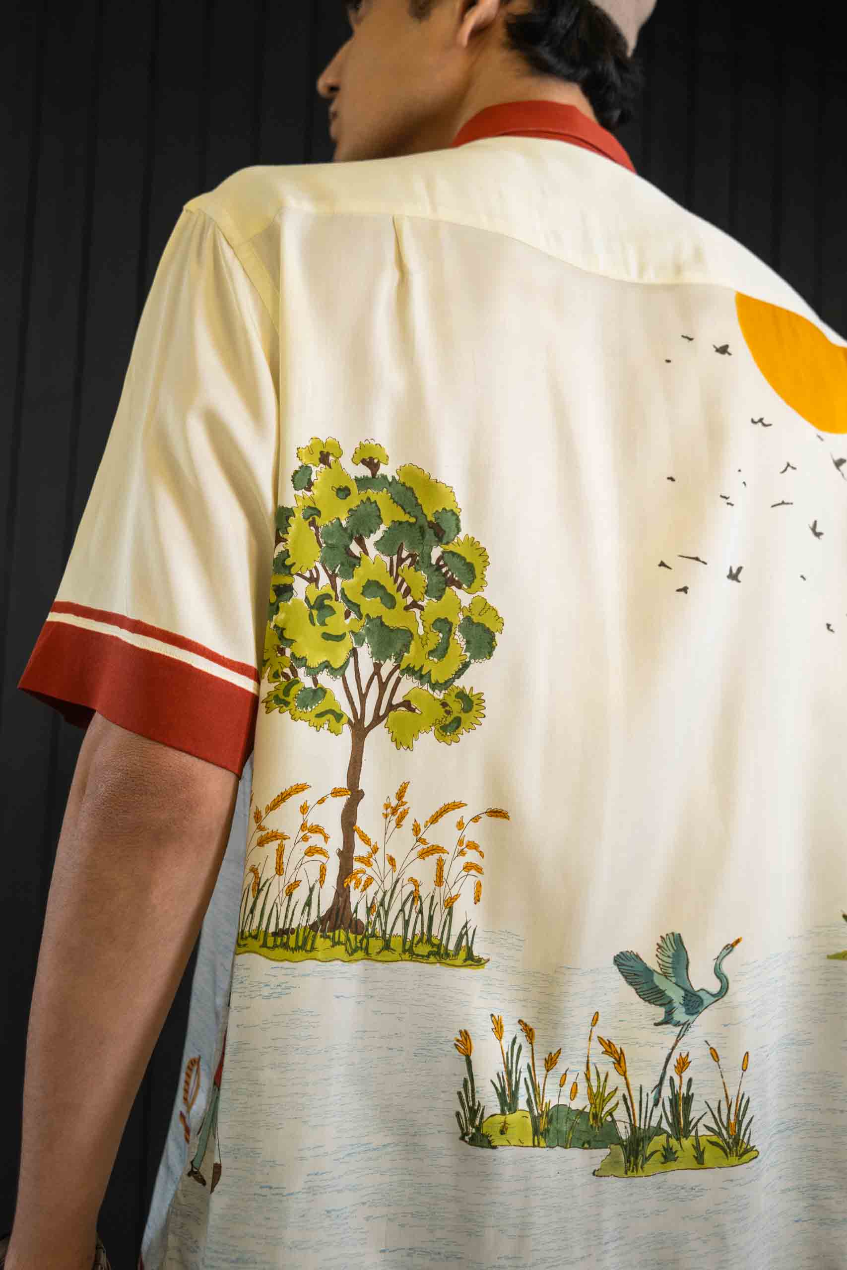 Sailor's Shirt - Sateen Modal | Camp Collar | Short Sleeves