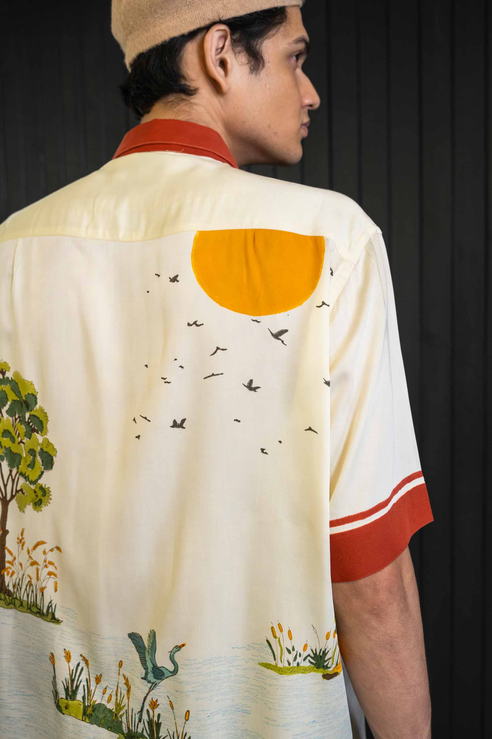 Sailor's Shirt - Sateen Modal | Camp Collar | Short Sleeves