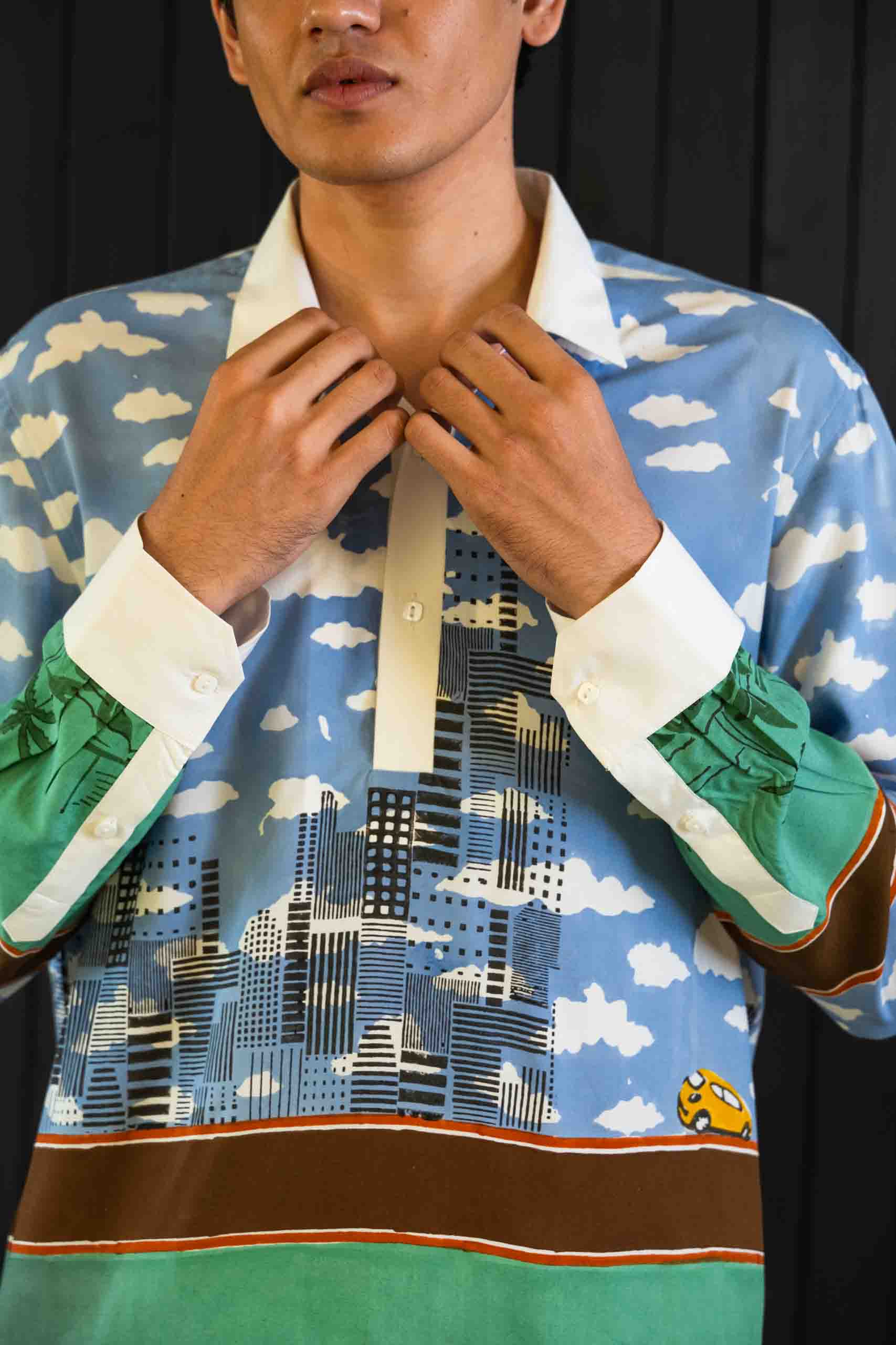 Skyline Shirt - Micro Modal | Half Placket | Camp Collar | Full Sleeves