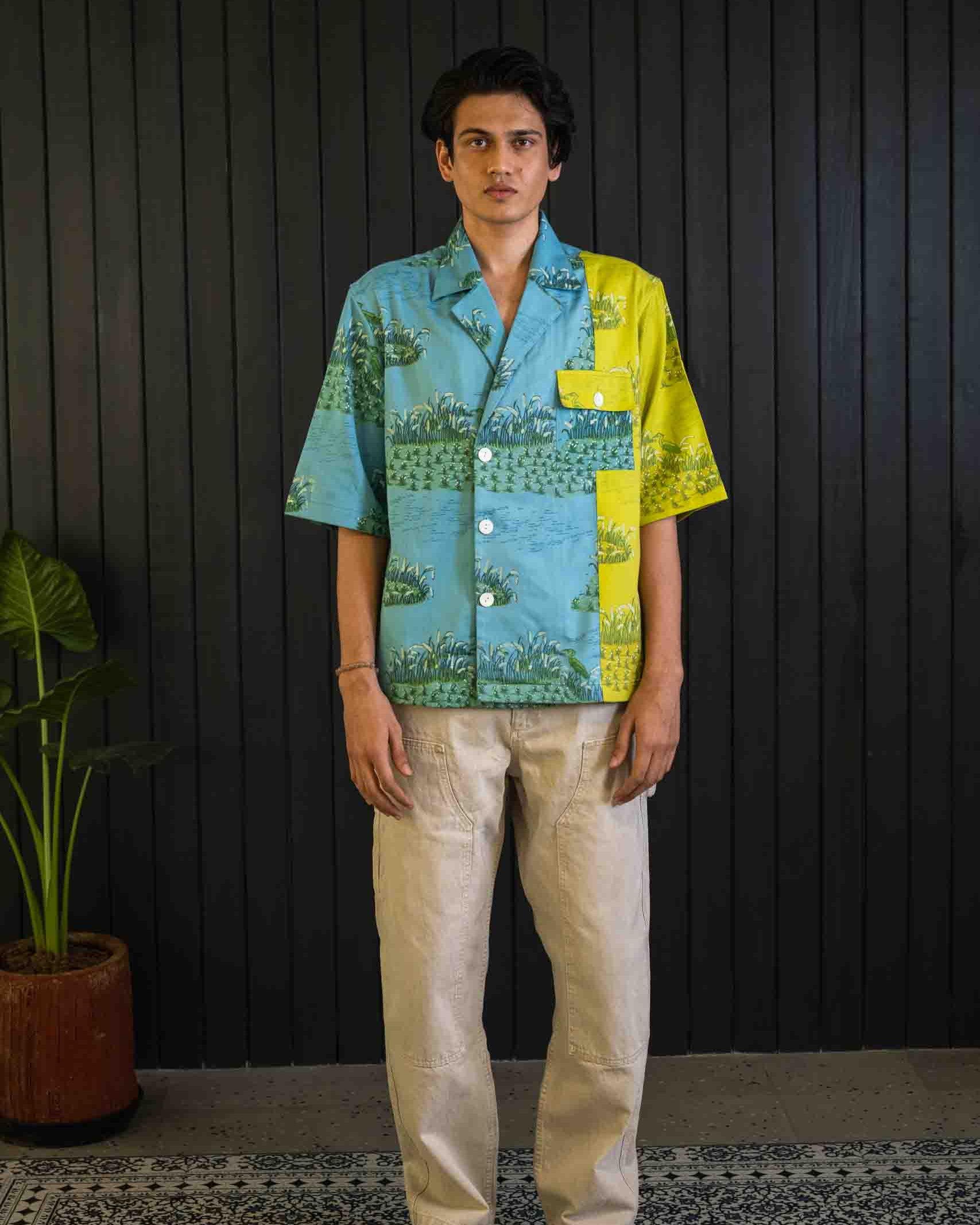 Wanderlust Blazer Shirt - Herringbone | Short Sleeves