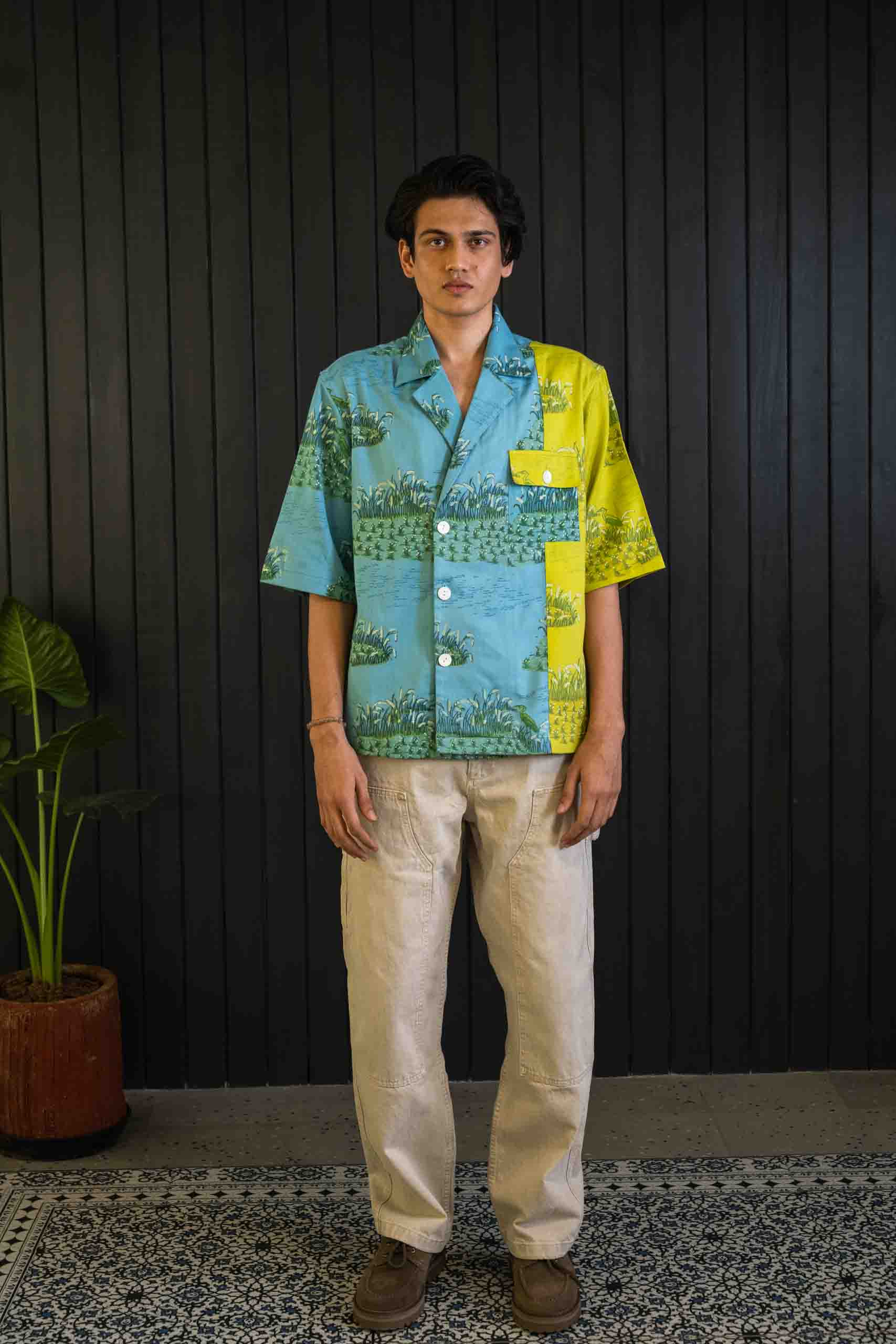 Wanderlust Blazer Shirt - Herringbone | Short Sleeves