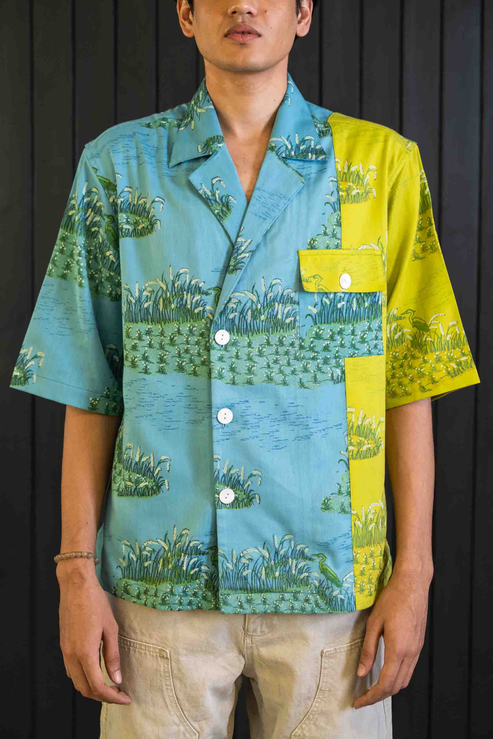 Wanderlust Blazer Shirt - Herringbone | Short Sleeves