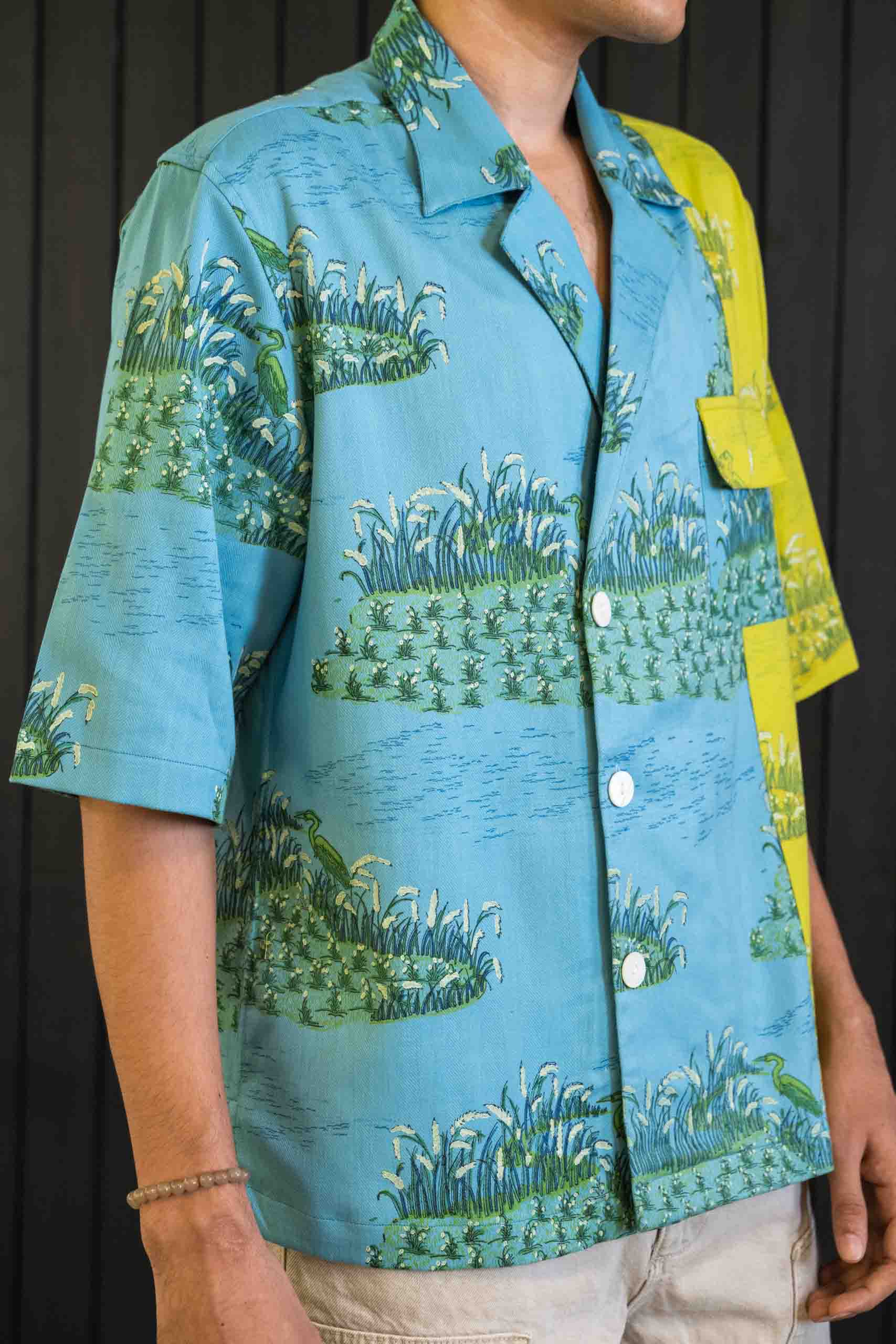 Wanderlust Blazer Shirt - Herringbone | Short Sleeves