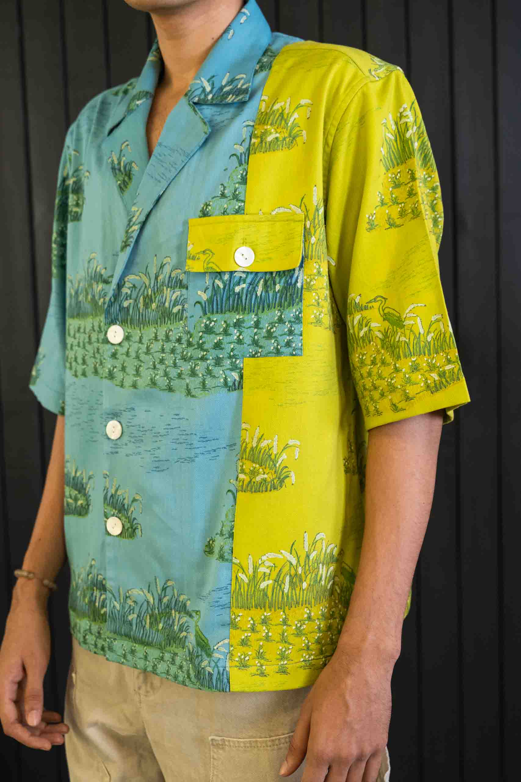 Wanderlust Blazer Shirt - Herringbone | Short Sleeves