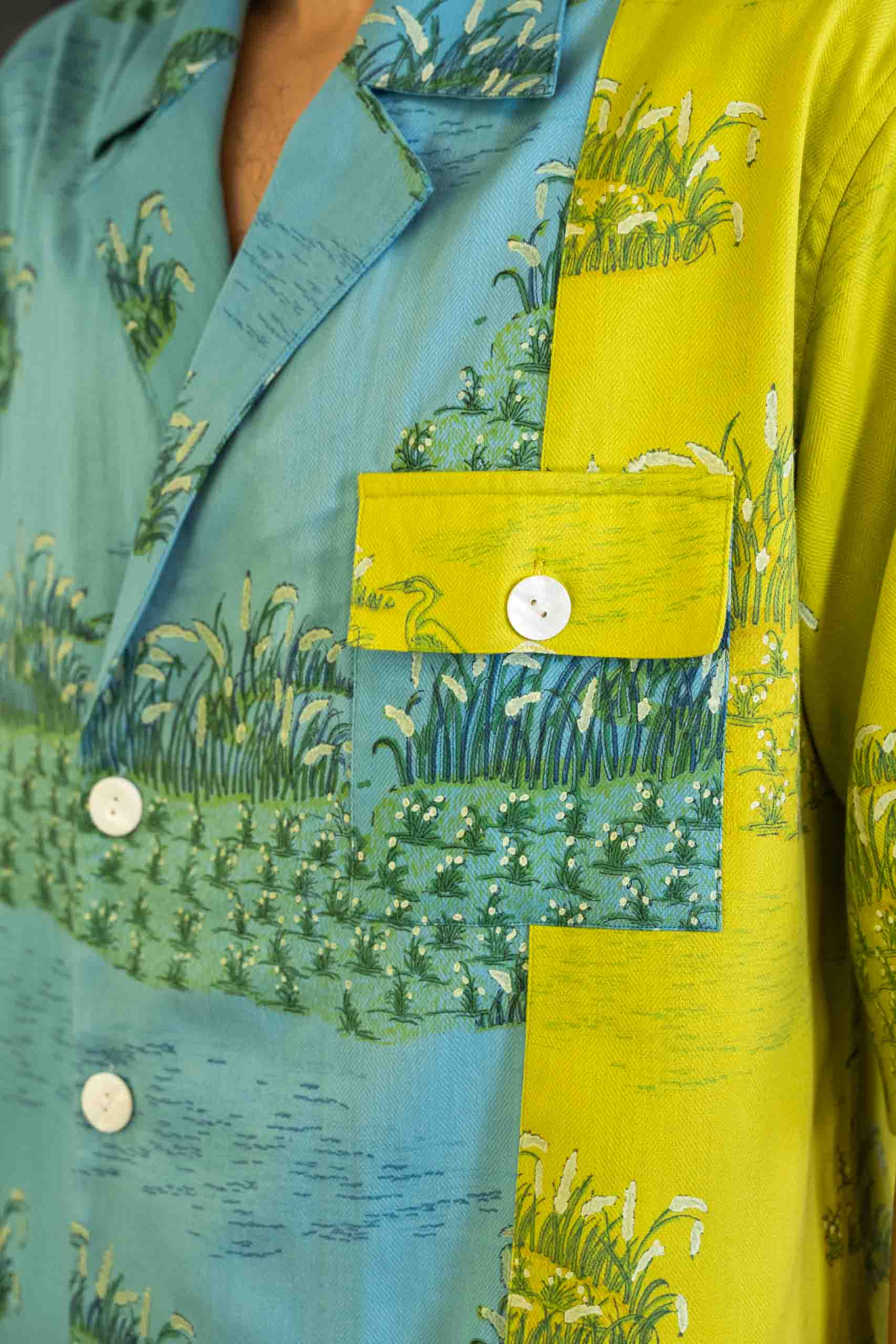 Wanderlust Blazer Shirt - Herringbone | Short Sleeves