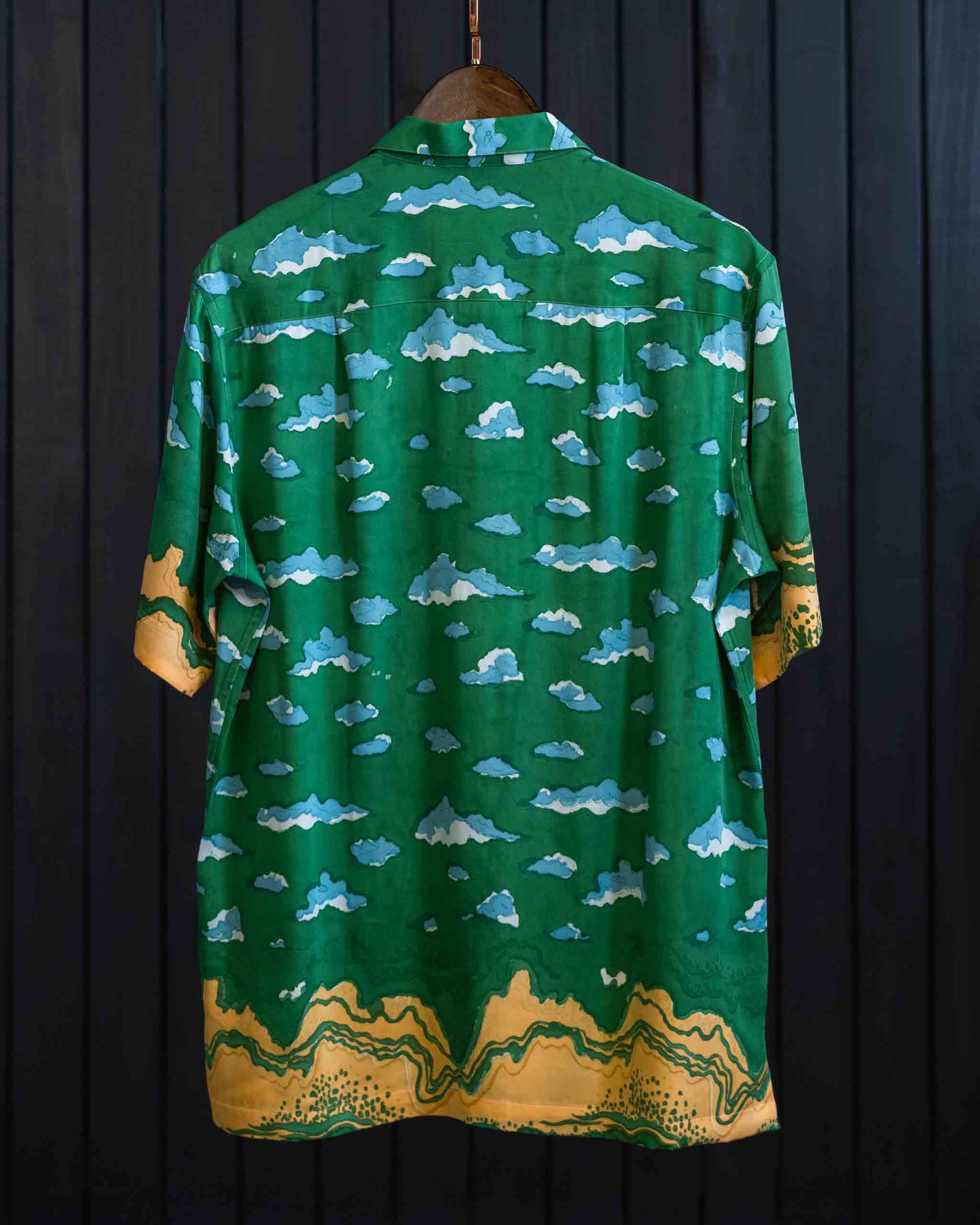 Tangerine Tide Shirt - Sateen Modal | Camp Collar | Short Sleeves