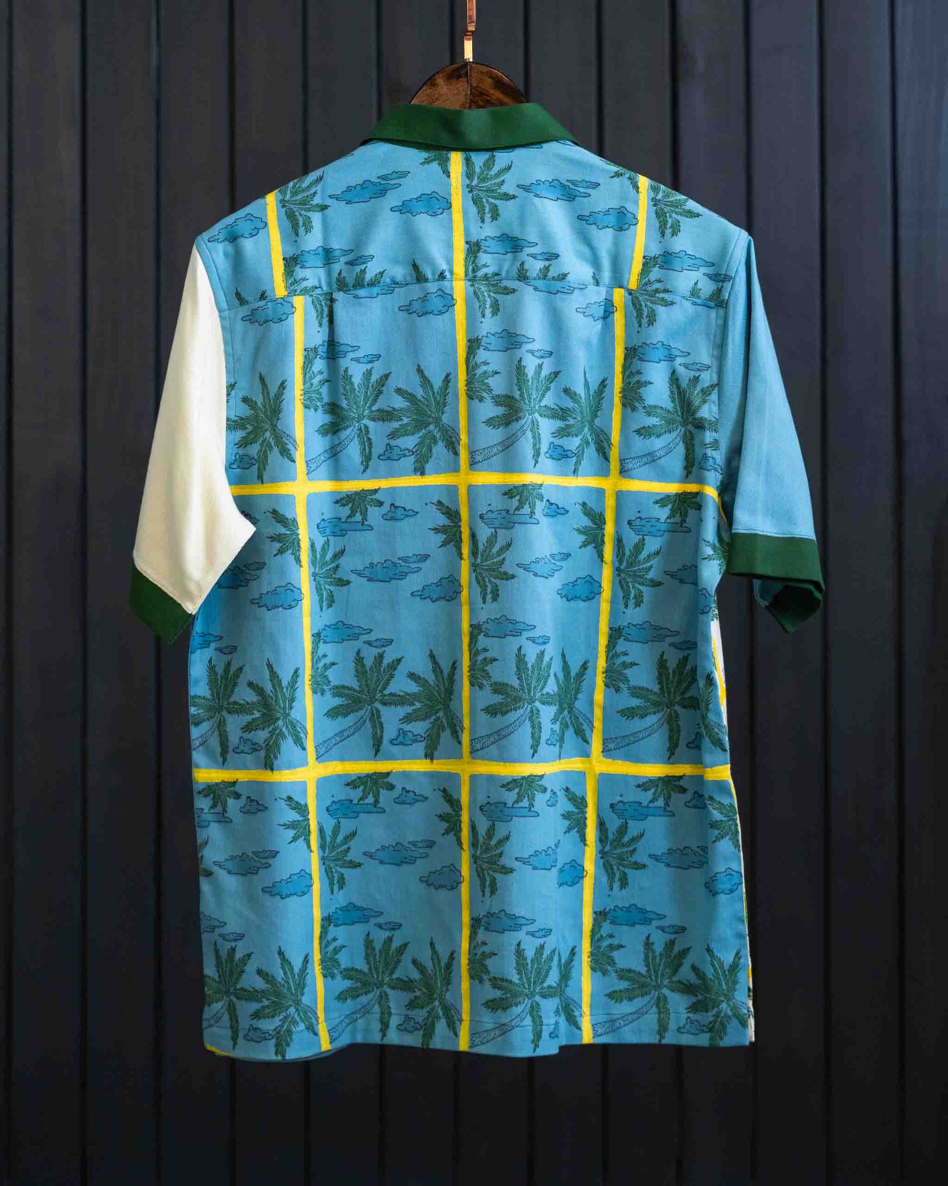 Positano Shirt - Herringbone | Camp Collar | Short Sleeves